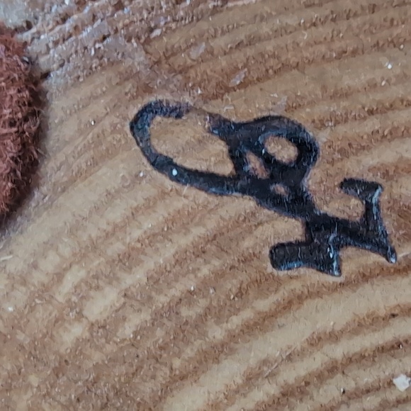 Two Piece Lot - Vintage Hand Turned Raw Edge Ashwood Bowl & Vase - Hand Signed - Picture 4 of 12